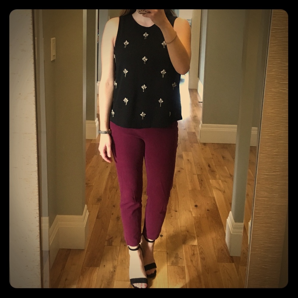 Ann Taylor Beaded Tank